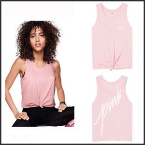 VS PINK KNOTTED TANK TOP ~L